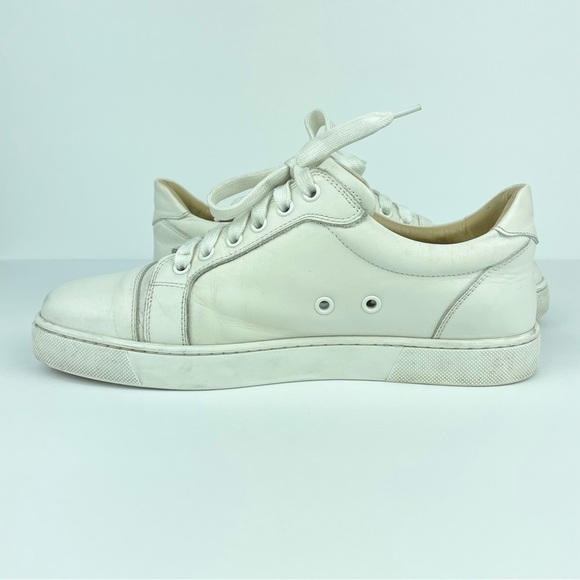 Christian Louboutin Vieira Flat Calf Bianco Women's 40 US 9.5-10 Leather White - Picture 9 of 16